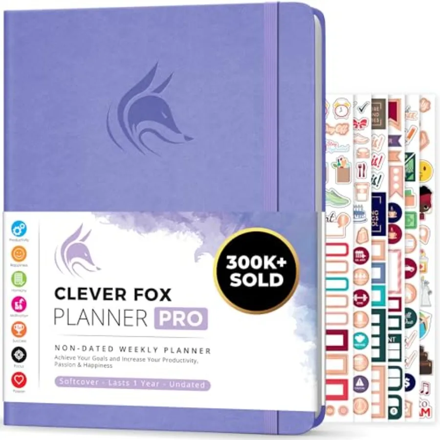 

Planner PRO Weekly and Monthly Life Planner to Increase Productivity, Time Management and Hit Your Goals, 8.5x11″
