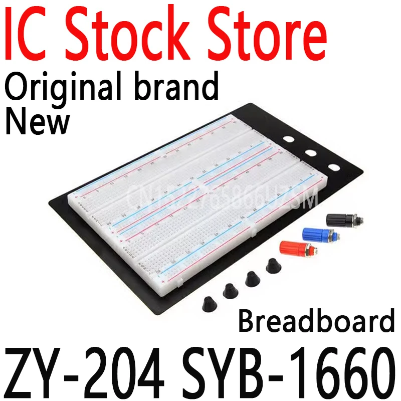 1pcs Solderless Breadboard Protoboard 4 Bus Test Circuit Board Tie-point Male to Male Dupont Line Cable DIY KIT ZY-204 SYB-1660