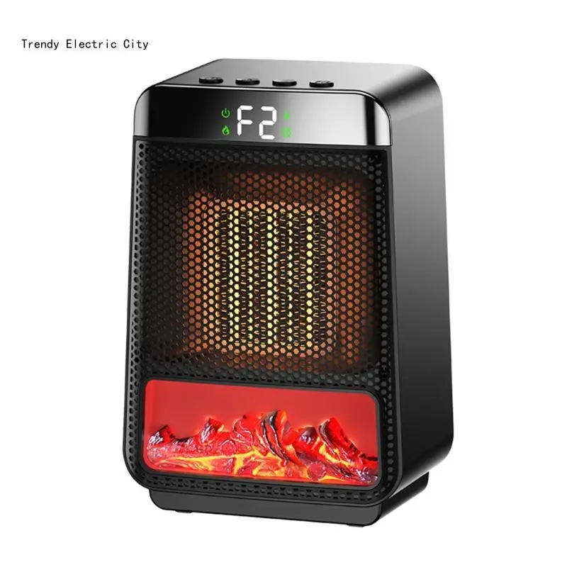 

1000W Fast Electric Heater for Indoor Use Small Heater Safety for Bedroom Home R9CD