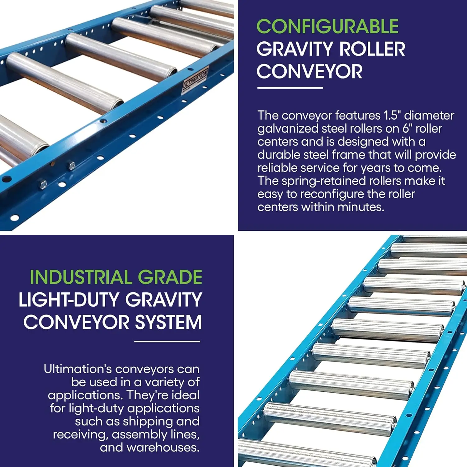 Light-Duty Gravity Conveyor with 1.5