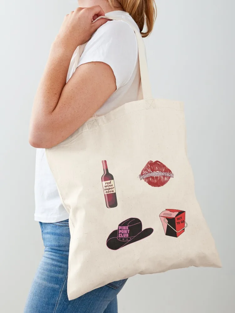 chappell roan stickerpack Tote Bag shopper bag women canvas bag luxury women Canvas Canvas Tote