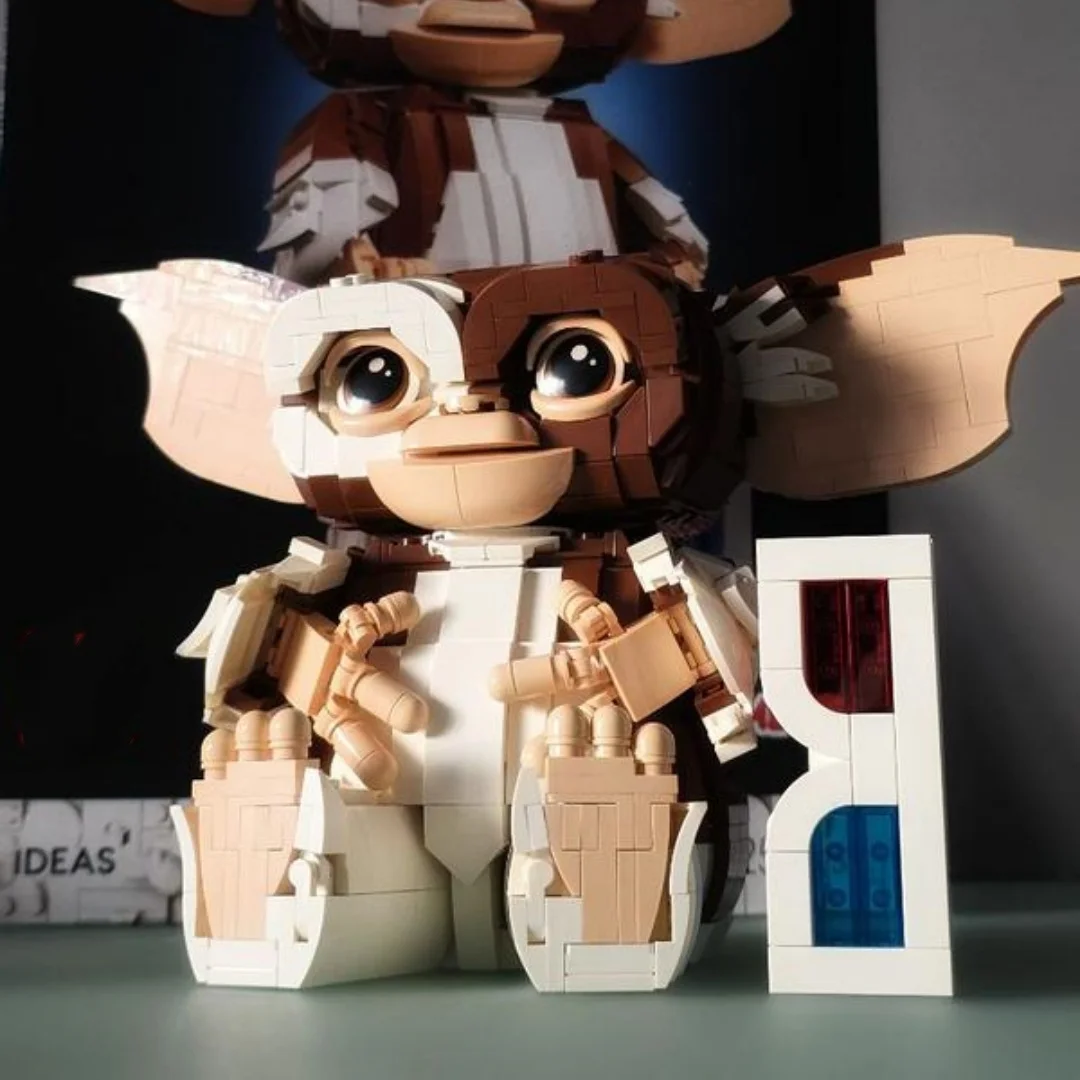 1125 Piezas Gizmo 21361, Bloques de Construcción, Ideas de Disney, Películas de Gremlins, Figura de Mogwai, Regalos de Navidad y Cumpleaños para la Familia, Decoración