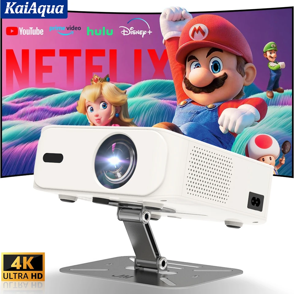 

Hot FY318 4K 1080P LED Projector with 8000 Lumen Brightness WiFi 6 Bluetooth 5.0 Portable Home Theater System for Entertainment