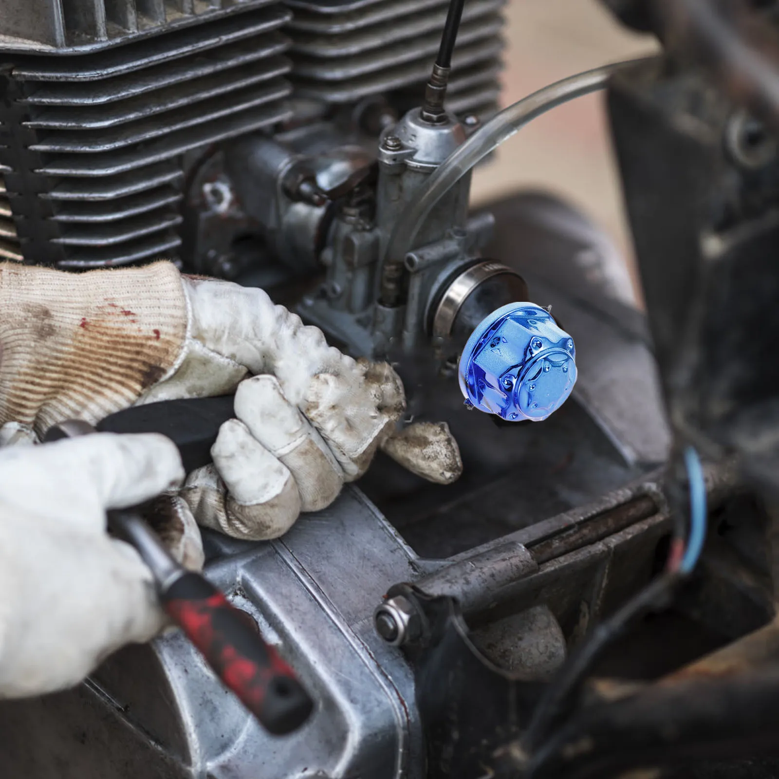 

1Set Motorbike Engine Bolt Caps Eyecatching Design Protective Wear and Tear Resistant for Motorcycles Motorcycle Bolt Cover Caps