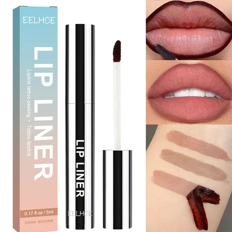 Lip Liner Peel Off Tattoo Lipgloss Wasserdicht Langlebig Matt Lipliner Bleistift Schwarz Kontur Tear-off Make-Up Fleck Kosmetik