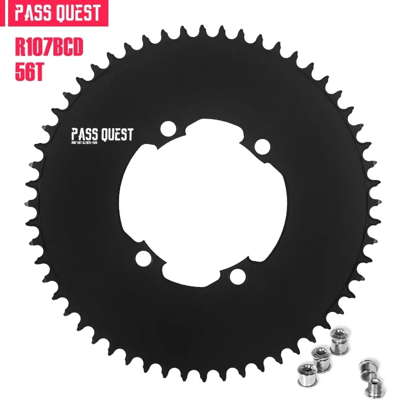 Pass Quest Round Kettingblad 107bcd Voor Sram Rivaliserende Axs 12S Crankset 107 Bcd Mtb Racefiets Kettingwiel 36 40 42 54 56 58 T