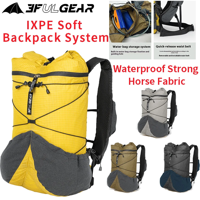 

3F UL GEAR KAOLA Backpack With IXPE Soft Backpack System Ventilation Waterproof Splashing Honeycomb Mesh Shoulder Strap Lightwei