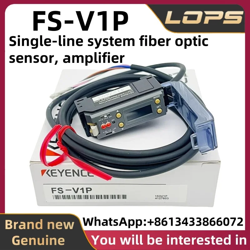FS-V1P KEYENCE مستشعر الألياف الضوئية الأصلي الجديد بنظام أحادي الخط، مكبر للصوت، مخزون كبير متوفر، مرحبا بكم في التشاور.