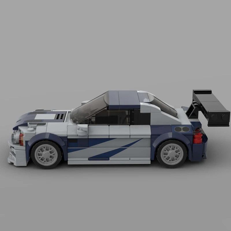 authentic M3 E46 GTR speed champions race car bricks 8 stud supercar sport car blocks custom building moc unique display klocki