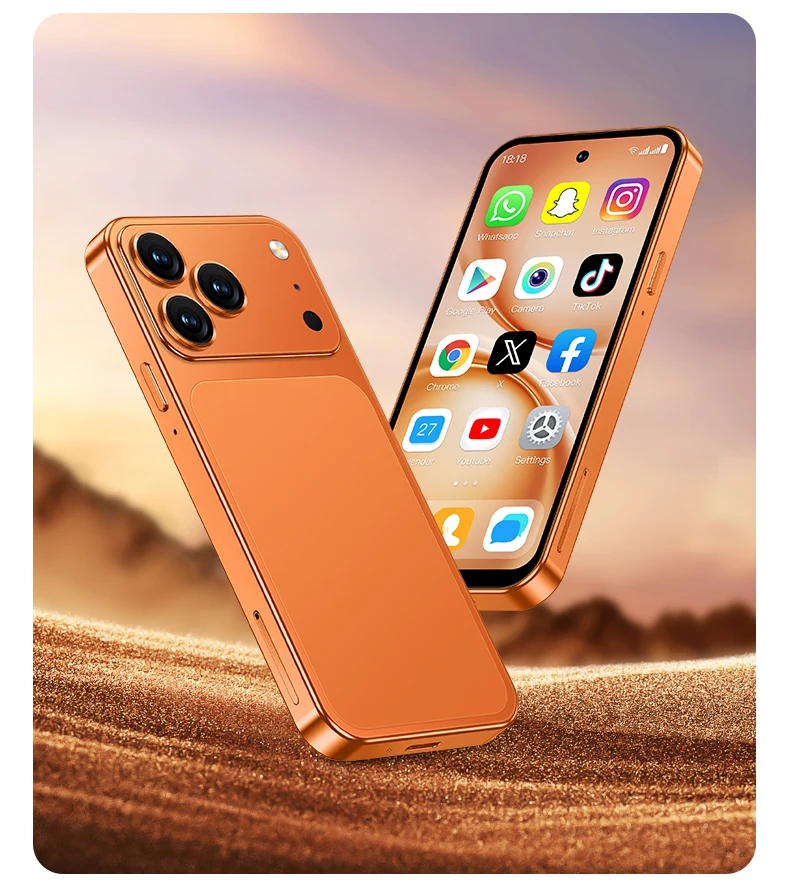 2026 NEW SERVO Mini Android Smartphone 4G LTE Play Store 2 SIM Standby 3GB RAM 64GB ROM WiFi&GPS 4.5" Small Pocket Mobile Phones