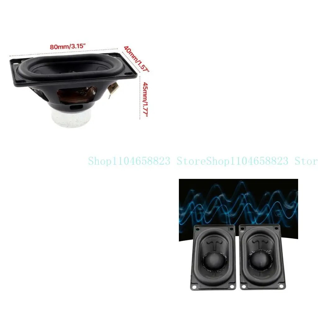 4Ω 20W Speaker Horn 80x45mm Rectangle Speaker Internal Magnet