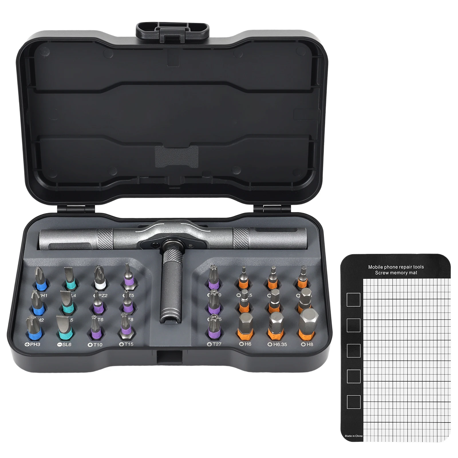 

Набор отверток 24 в 1, набор шестигранных ключей с храповым механизмом, многофункциональный набор отверток со съемной Т-образной ручкой для ремонта ручных инструментов