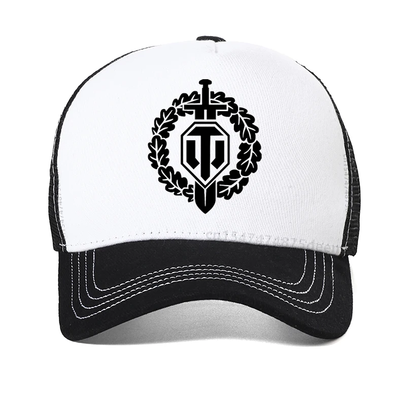 Fashion caps for men Top game World Of Tanks Print Baseball Cap summer casual Golf Hat bone Cool Mesh Breathable trucker hats