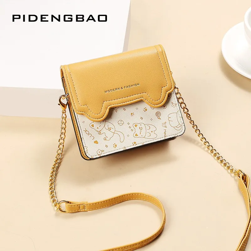 

Кошелек для девочек с милым котом и съемным плечевым ремнем, роскошная дизайнерская сумка через плечо для женщин