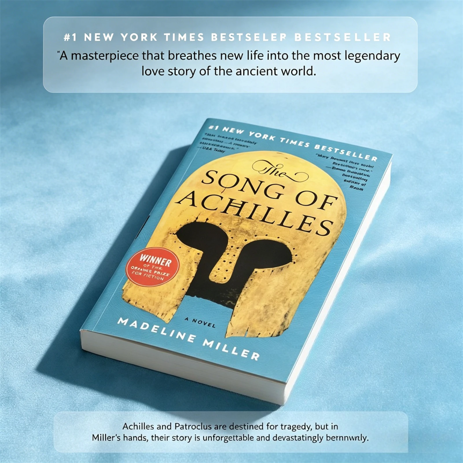 La canción de Aquiles de Madeline Miller, ganadora del premio Orange, novela de ficción literaria de mitología griega