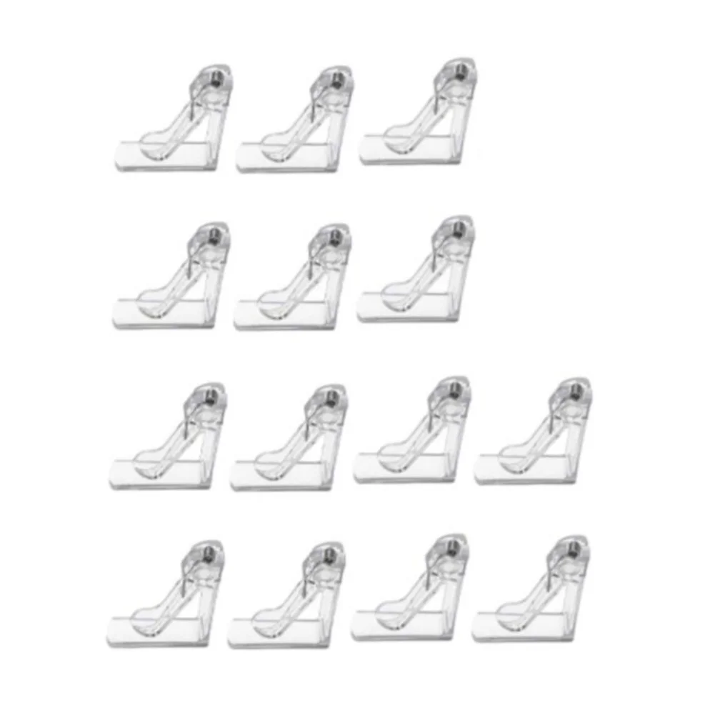 14pcs Clear Plastic Tablecloth Clamps Table Cover Fasteners For Outdoor Dining Picnic Camping Windproof Grip Accessories
