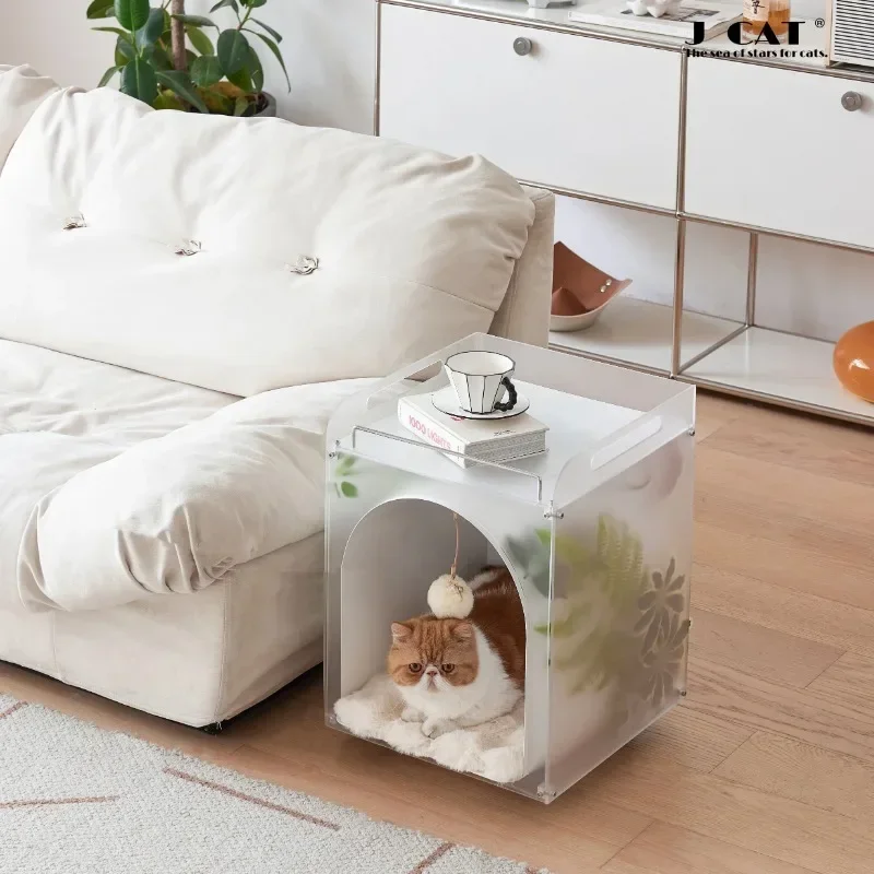 

выдающийся прочный трансграничный дизайн Sense Cat Nest People Pet Share акриловый край десятки тысяч колес могут быть