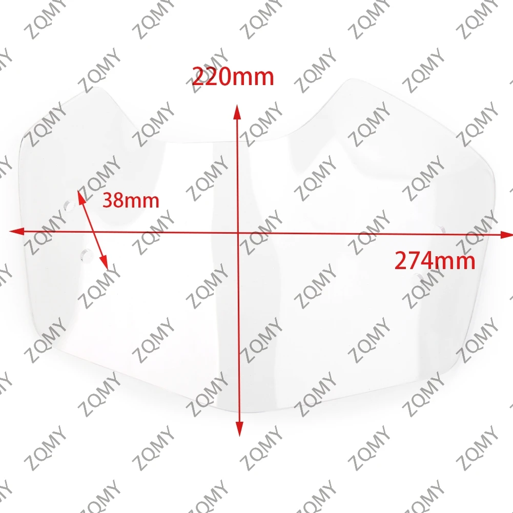Motorcycle Windshield WindScreen Front Glass Cover Deflectors For BMW K1200R 2005 2006 2007 2008 & K1300R 2009-2015 ABS Plastic