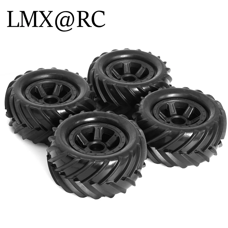 Pneus Bumosquito Monster Truck de 90mm et 12mm Hex pour TRAXXAS E-Revo MJX 16207 16208 SCY 16101 HBX 1/16 RC Car Upgrade Parts, 4 Pièces