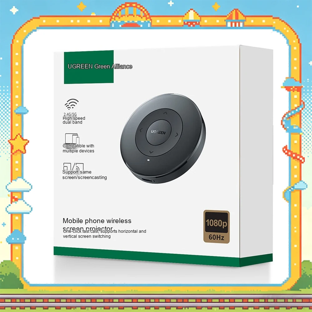 Hdmi Phone Adapter - UGREEN 15674 CM658 Kabelloser HDMI-Display-Adapter 1080P,