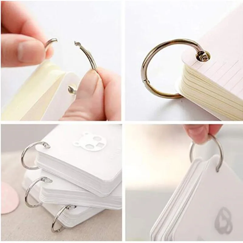 Nickel Plated Book Rings for Key Chain Making