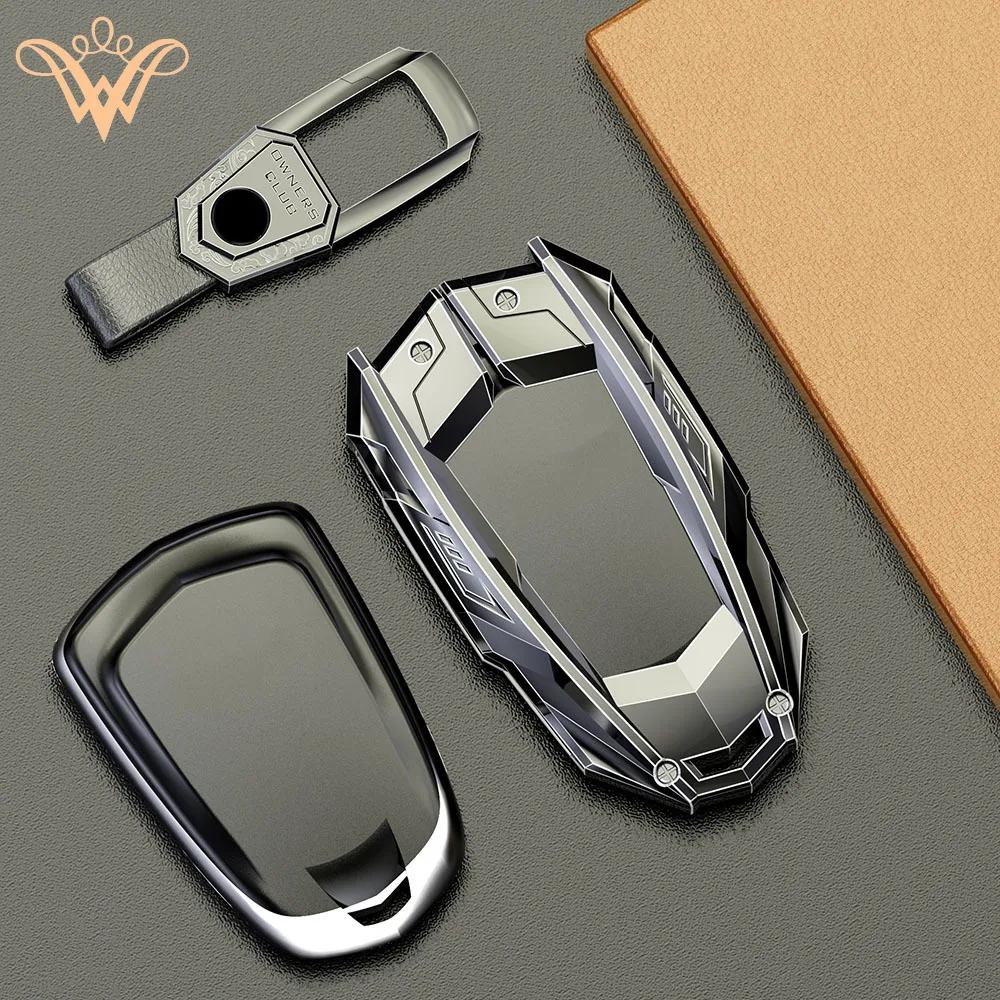 

Car Remote Key Shell Case Cover For Cadillac ATS CT6 CTS DTS XT5 Escalade ESV SRX STS XTS ELR 2014 - 2018 Key Holder Accessories