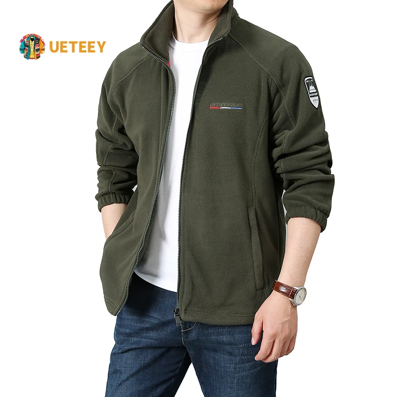 Mens Jackets Military Tactical Polar Fleece Outdoor Adventure Hiking Work Varsity Coats for Men Softshell Flight Bomber Jacket