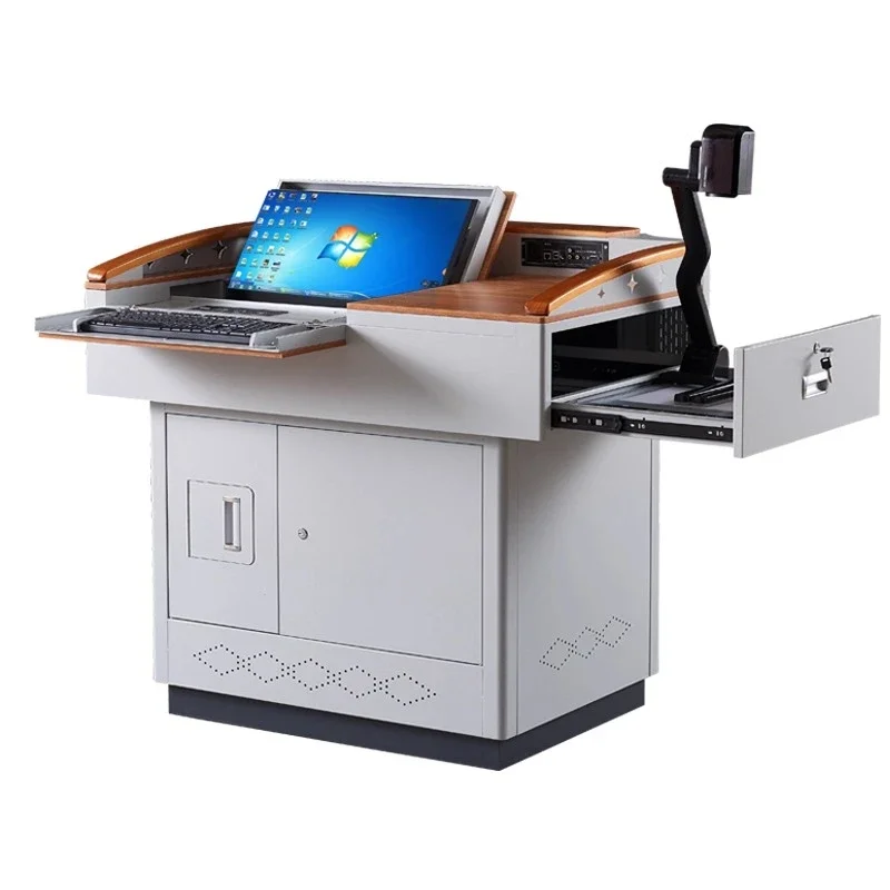 

Multimedia podium, classroom electronic desk, multi-functional teacher teaching podium
