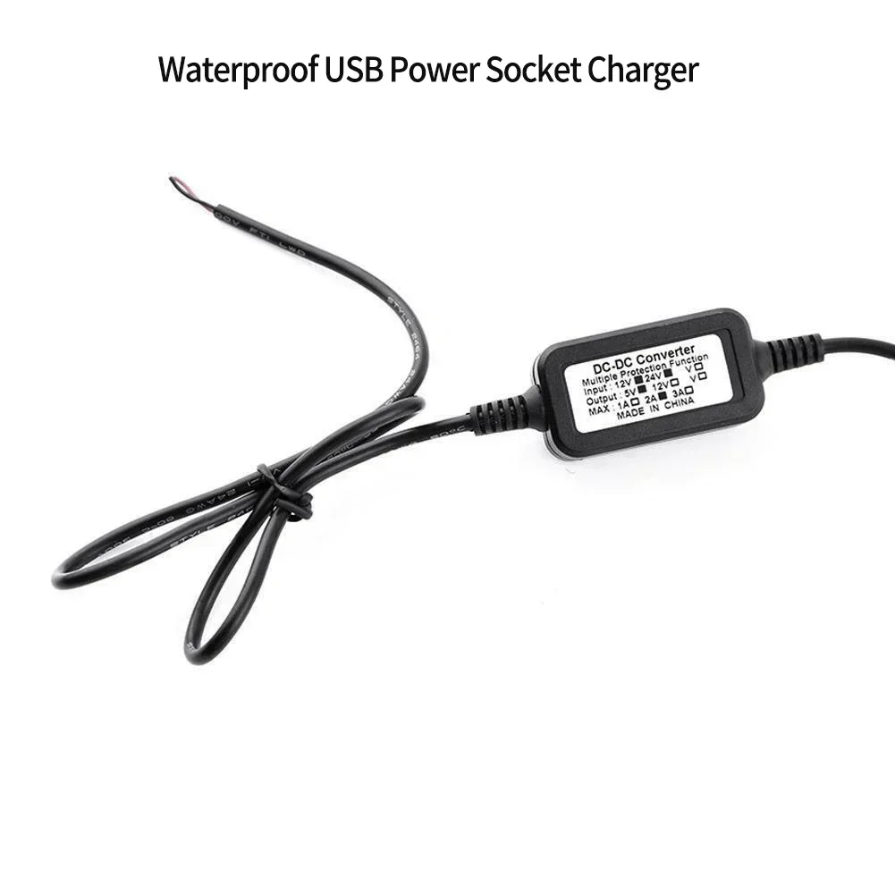 Motorcycle Electronics Accessories Motorcycle Charger Power Supply 12V-24V Power Supply Socket USB Waterproof High Quality