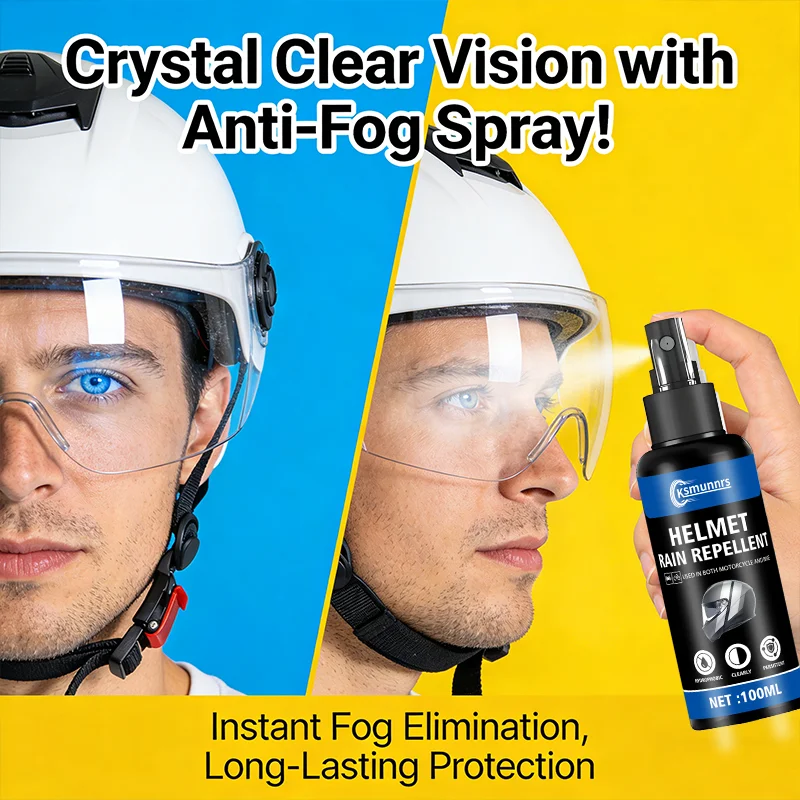 Motorcycle clean Glass Anti Fog Spray Agent Car Window Long-lasting Effect Car Care Defogging Products Auto Mirror Hydrophobic