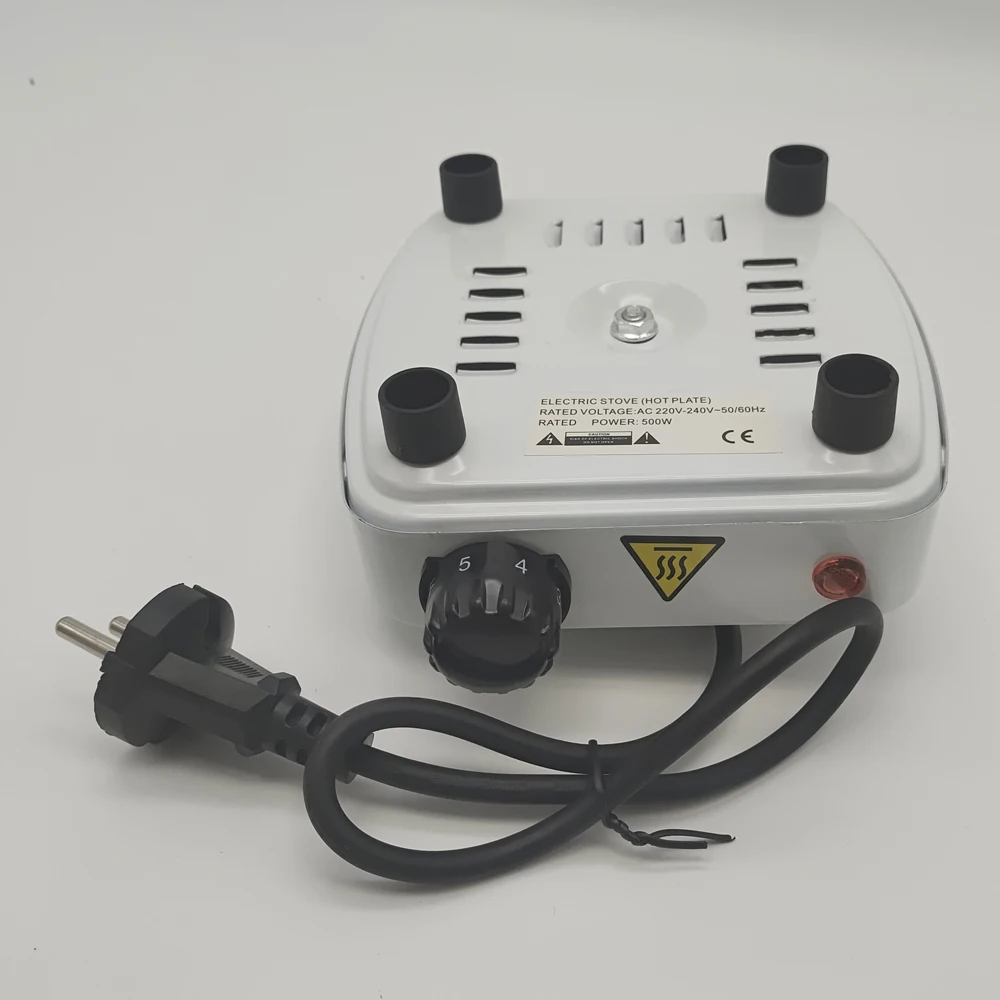 خمسة سرعات وضع التدفئة التلقائي درجة حرارة ثابتة وحماية الحرارة الزائدة النرجيلة موقد فحم الفحم الموقد لوحة ساخنة 500 واط