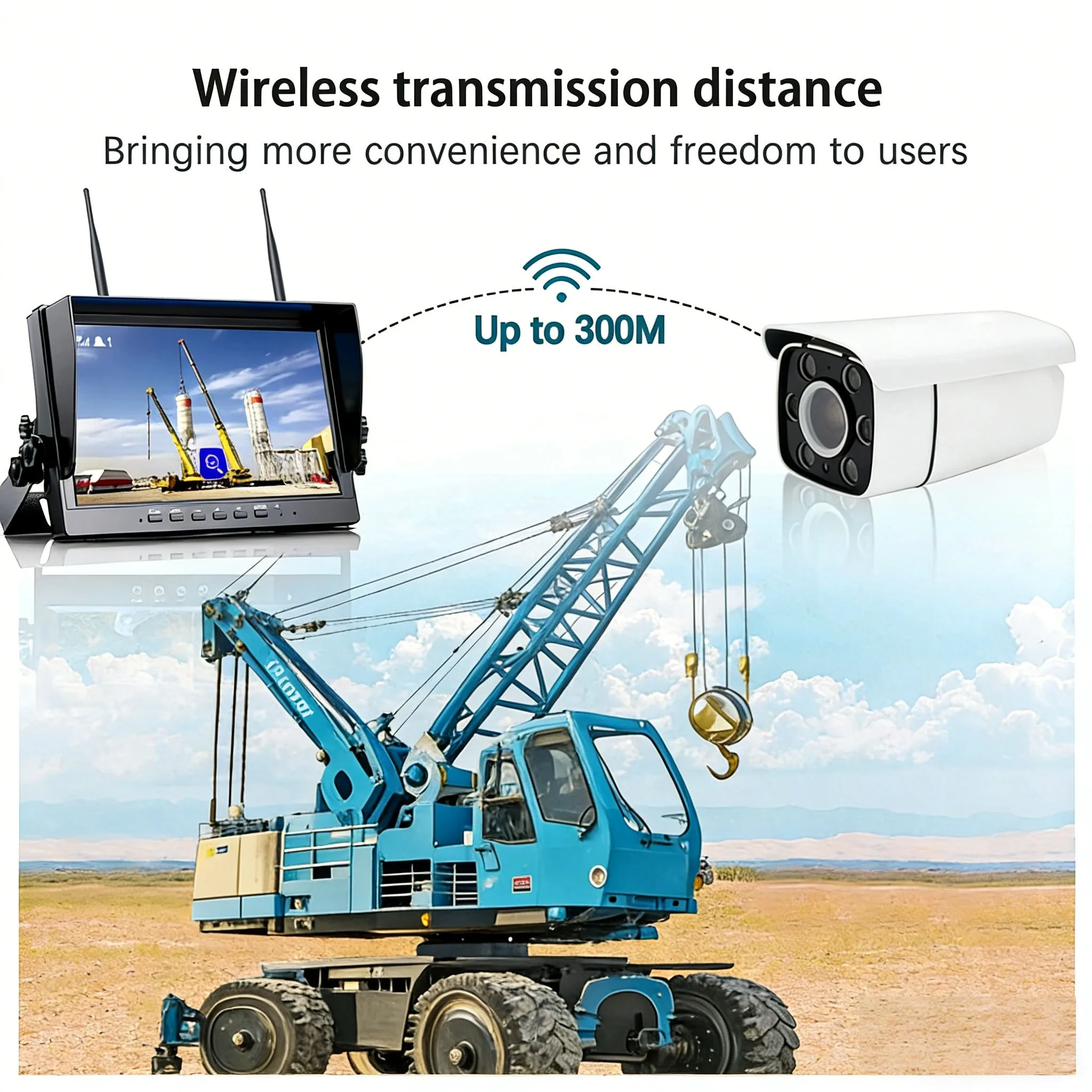 IP68 Waterproof 1080P Wireless Camera System with 30x Optical Zoom, 10.1