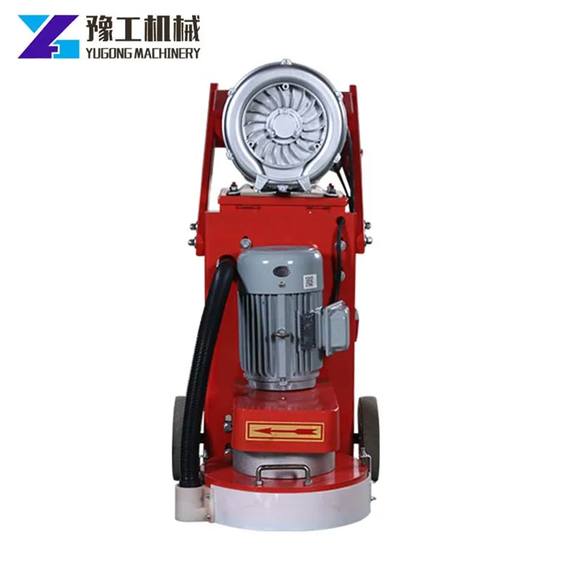 YG 3KW Power Hand-push Electric Floor Machine 380mm Concrete Ground Grinding with Dust Collector Power Is 0.75kw