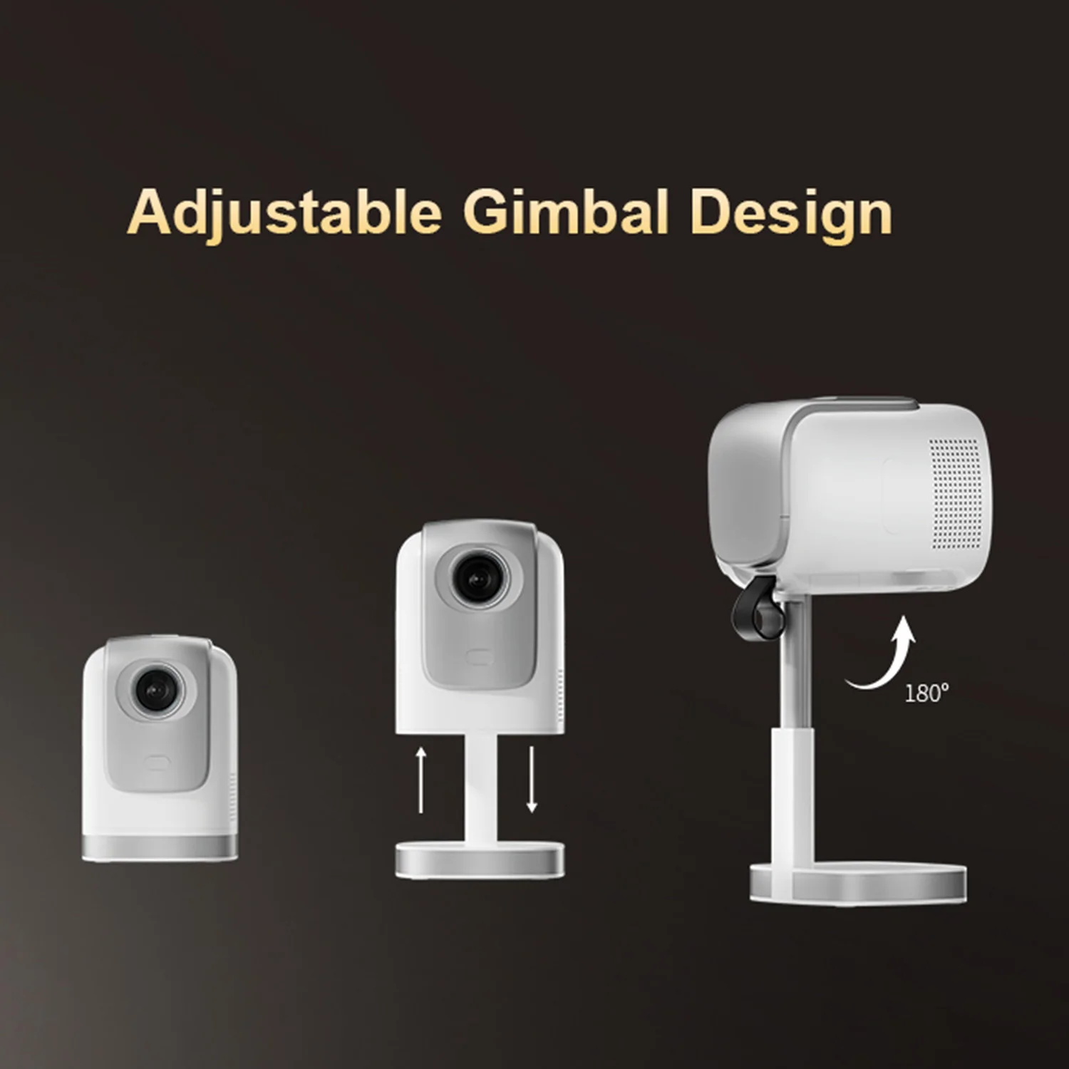 جهاز عرض WESOPRO الذكي الصغير المخفي للرفع 4K محمول مع واي فاي 6 بلوتوث 5.0 أندرويد 13 مسرح منزلي كيستون تلقائي #2