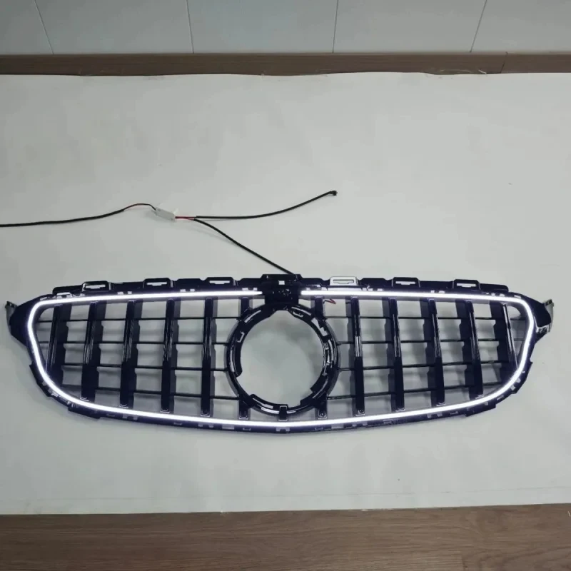 Accsori Upgr Front Car Grille Luminous GT Model Style With Lights Modified Parts Set  High Quality