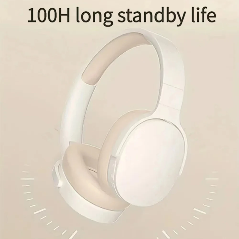 Bluetooth 5.3 Headsets Gaming Headphones Wired+Wireless Dual Mode Earphones Foldable Noise Reduction Headsets For iPhone Xiaomi