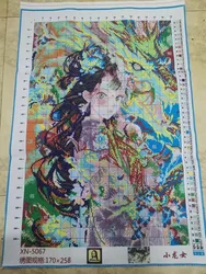 Embroidery DIY Chinese Style Girl Printed Kits Cross Stitch Thread Needlework Sets Home Decor Crafts New Arrival