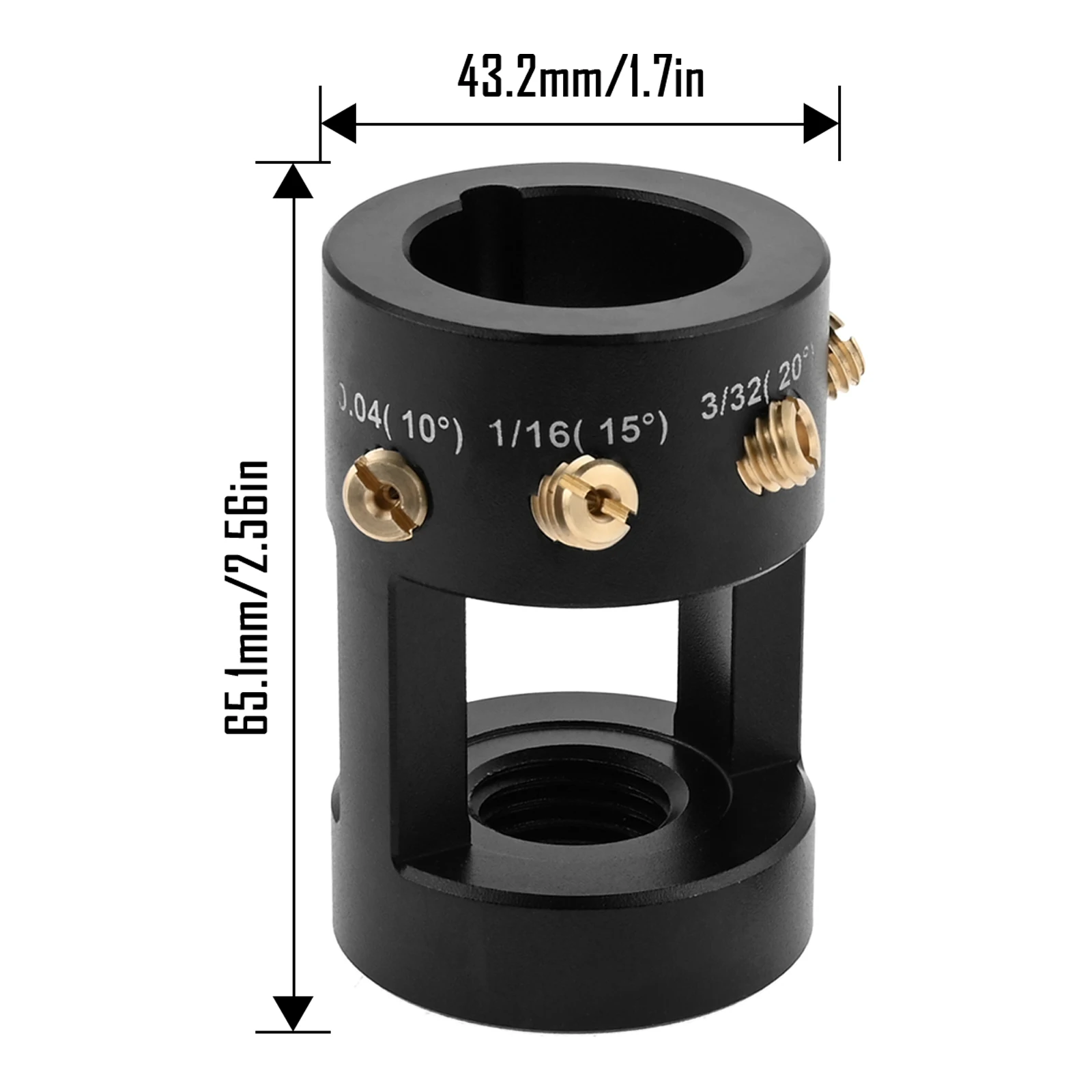 1Set TIG Sharpener Welding Grinder Head Tool Electrode Sharpener Grinder Head TIG Welding Tools with 4 Cut-Off Slot