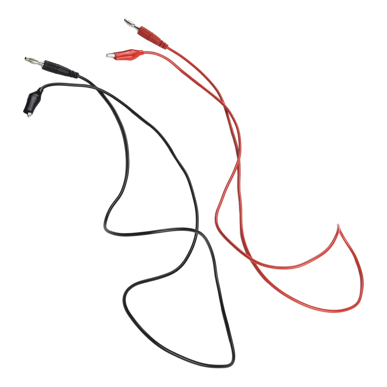 مشبك اختبار بغرزة مزدوجة ، قابس موزة بمشبك تمساح ، مقياس متعدد ناعم ، كابل اختبار كهربائي ، P1038 ، 4 ، 1