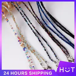 1/2pcs Women's Neck Chain For Eyeglass Sunglasses Mask Strap Beaded Glasses Chains Face Mask Lanyard Anti Slip Rope Mask Chain