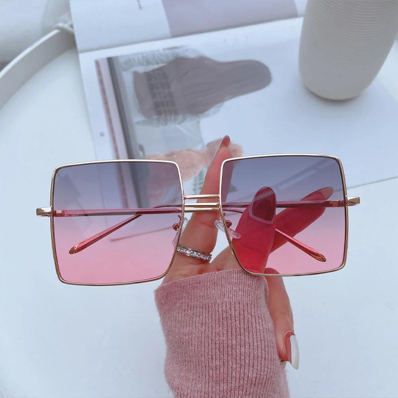 Square Sunglasses Women Luxury Fashion Glasses Vintage Shades Vasos Decorativos Lunette De Soleil Femme Oculos De Sol Feminino