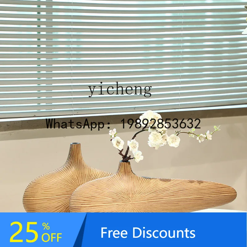 

wood grain vase, living room TV cabinet, entrance ornament, study, tea room, log wind soft decoration