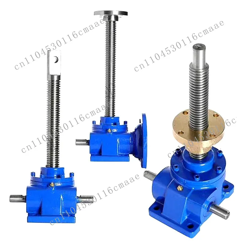 Heavy duty worm gear screw lifts, manual and electric drive trapezoidal/ball screw lifts for automated production lines