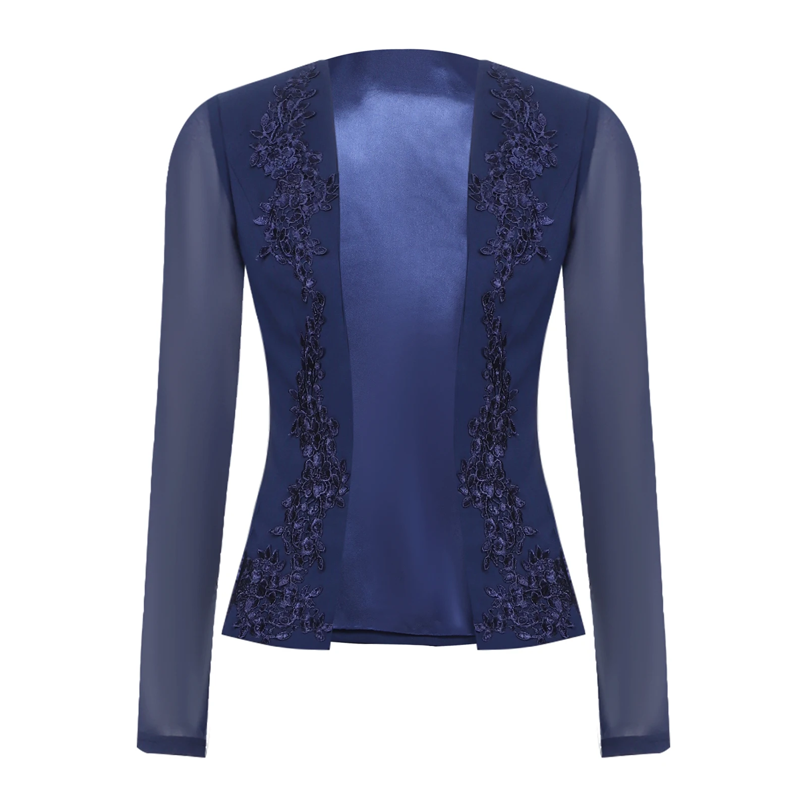 حفل زفاف تتغاضى عن المرأة الأم سترة مساء كيب مفتوح الجبهة معاطف أنيقة سيدة بوليرو ملابس خارجية الخريف فام الملابس السترات