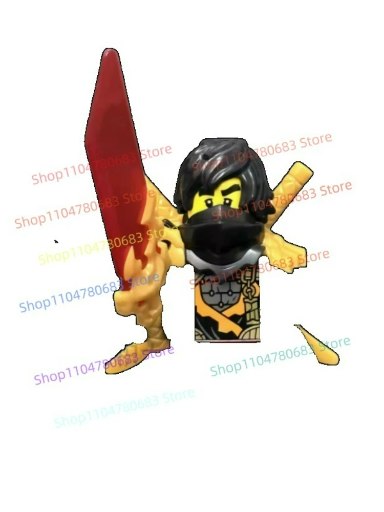 Moc19 saison sombre Ninja Mini figurine d'action assemblage modèle ornement Anime dessin animé accessoires jouet cadeau décor à collectionner