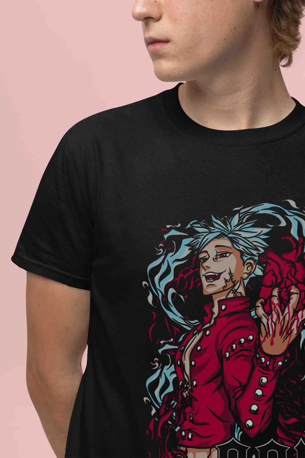 Seven Deadly Sins Shirt Ban Tshirt Meliodas T-Shirt Escanor Top Anime Unisex Tee