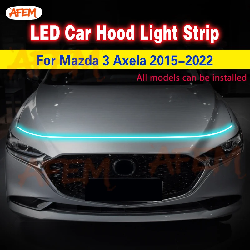 

For Mazda 3 Axela Universal Headlight Strip Car Decorative Atmosphere Lamps Led Car Hood Lights DRL Auto Daytime Running Lights