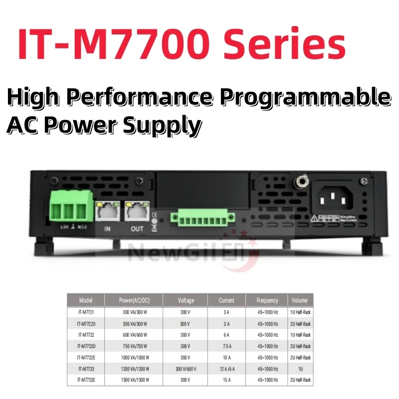 ITECH IT-M7721 IT-M7722 IT-M7722E IT-M7722D IT-M7723 IT-M7723E IT-M7723D IT-M7721L IT-M7722L Source d'alimentation ca programmable