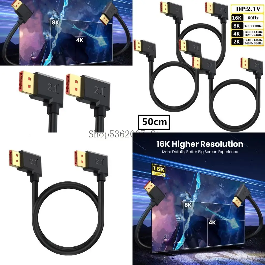 2.1 Video Cable 54Gbps Fast Speed Connectors For 4090 7900XTX Graphics Cards and RTX3070/RTX3080/RTX3090 40JB