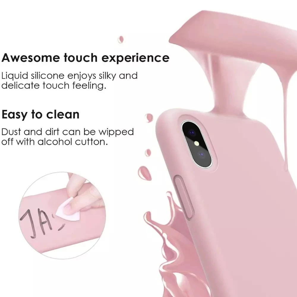 Original Silicone LOGO Phone Case For iPhone 14 Pro XS MAX XR X Official Apple Cover for iPhone 11 12 13 14 Pro Max 13Mini 14Pro